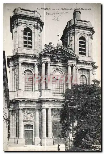 Ansichtskarte AK Langres La Cathedrale Saint Mammes