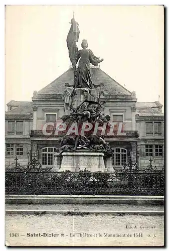 Ansichtskarte AK Saint Dizier Le Theatre et le Monument de 1544