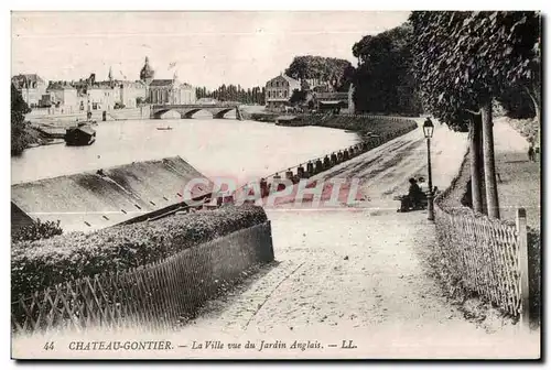 Cartes postales Chateau Gontier La Villa vue du Jardin Anglais