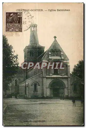 Cartes postales Chateau Gontier Eglise Saint Jean