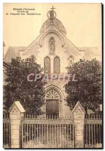 Cartes postales Craon Entree de Chapelle des Benedictines