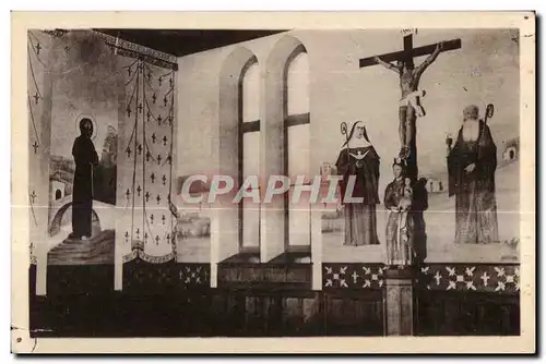 Cartes postales Craon Monastere des Benedictines du Saint Sacrement Fresques de la SAlle de Chapitre