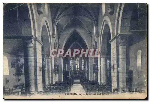 Cartes postales Avize Interieur de l Eglise