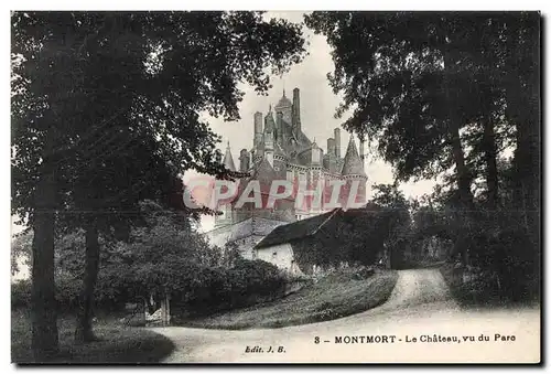 Cartes postales Montmort Le Chateau Vu du Pare