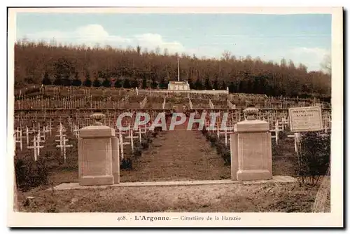 Ansichtskarte AK L Argonne Cimetiere de la Harazee Militaria