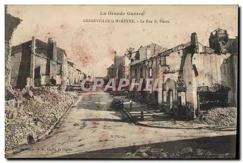 Cartes postales Militaria Cartes postales Le Grande Guerre Gerbeviller la Martyre