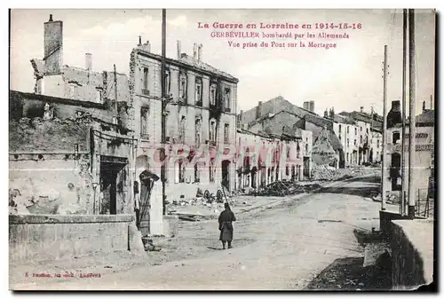 Cartes postales Militaria Cartes postales La Guerre en Lorraine en 1914-16 Gerbeviller bombardee