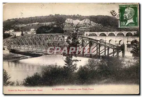 Ansichtskarte AK Militaria Ansichtskarte AK Liverdun Panarama des Trois Ponts