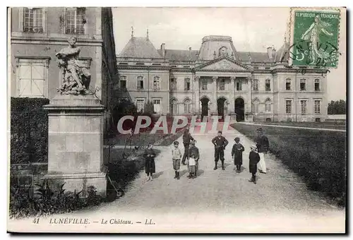 Cartes postales Militaria Cartes postales Luneville Le Chateau Enfants