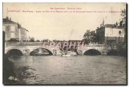 Ansichtskarte AK Militaria Ansichtskarte AK En Lorraine Guerre 1914 Luneville Rue Chanzy