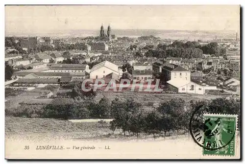 Cartes postales Luneville Vue generale