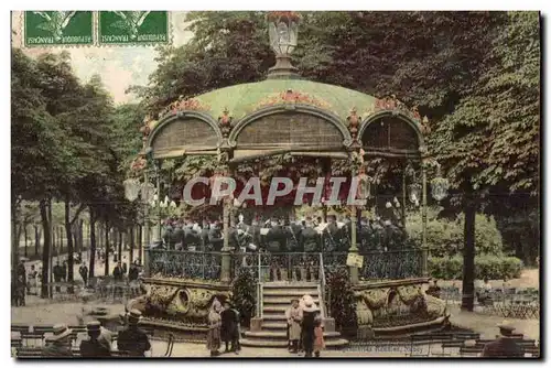 Cartes postales Militaria Kiosque a musique Nancy