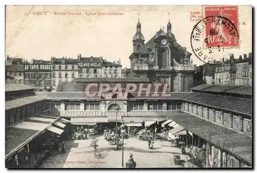 Cartes postales Nancy Marche Couvert Eglise Saint Sebastien