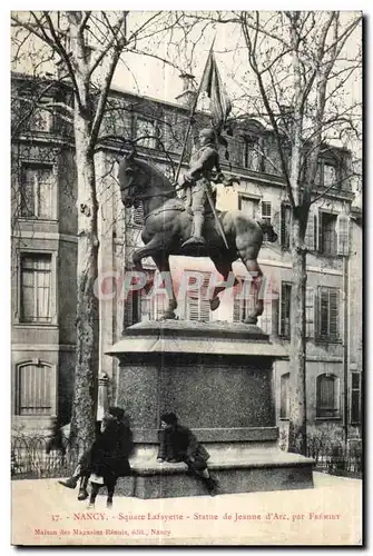 Ansichtskarte AK Nancy Square Lafayette -Statue de Jeanne d Arc