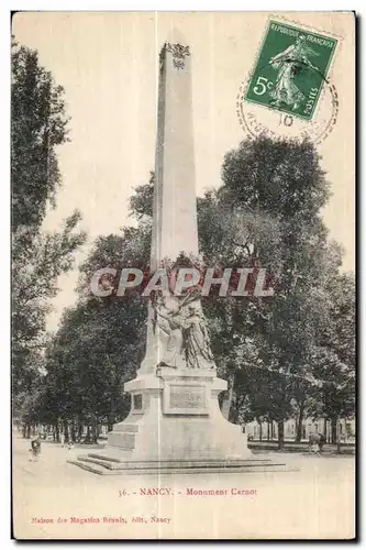 Cartes postales Nancy Monument Carnot