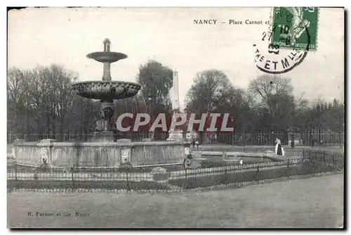 Cartes postales Nancy Place Carnot