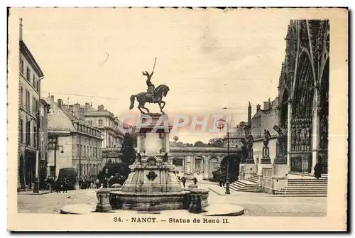 Cartes postales Nancy Statue de Rene II