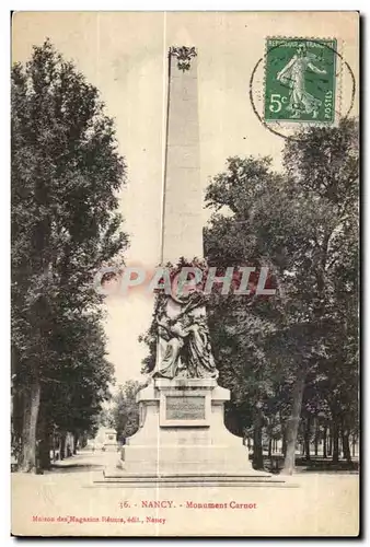 Cartes postales Nancy Monument Carnot