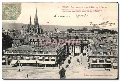 Cartes postales Nancy Vue Panoramique sur la de la Carriere