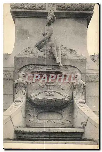 Reims Fontaine Sube de Andre Narjoux Architecte MM Gaso Auban Baralis et Wary Seulpteurs Vue prise d