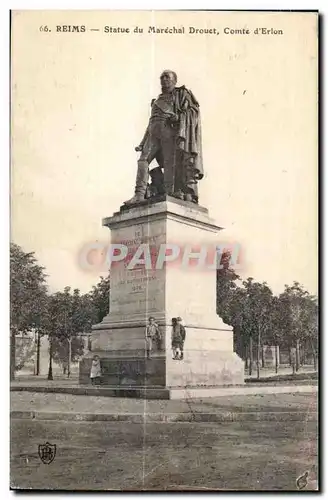 Reims Statue du Marechal Drouet Comte d Erlon