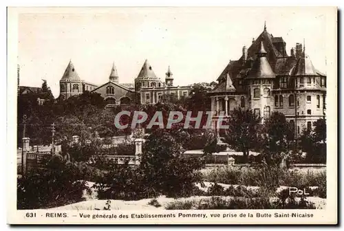 Reims Vue generale des Etablissements Pommery vue prise de la Butte Saint Nicaise