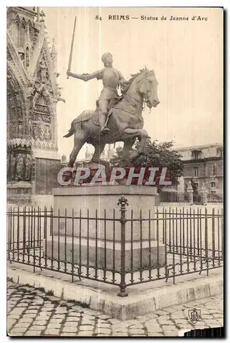 Cartes postales Reims Statue de Jeanne d Arc