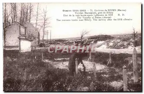 Ansichtskarte AK Reims Environs de Tombes Marocaines pres de Sillery de la Voie ferree Maroc