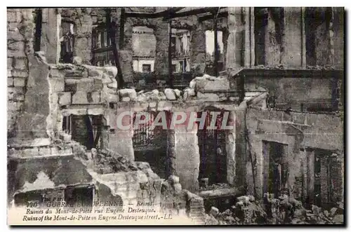 Ansichtskarte AK Gueree europeenne reims ruines du Mont de Prete rue Eugene Desteuque Ruins of the Mont de Piete