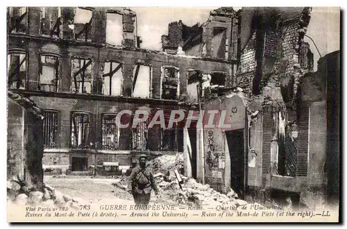 Ansichtskarte AK Gueree Europeenne Reims quartier de l universite Militaria