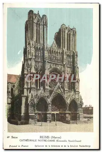 Cartes postales Reims Cathedrale