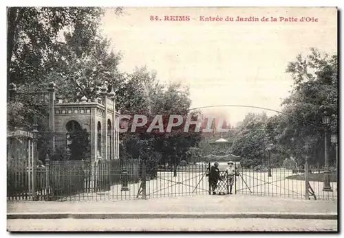 Ansichtskarte AK Reims Entree du Jardin de in Patte d Oie