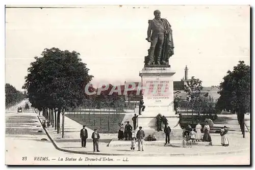 Cartes postales Reims La Statue Drouet d Erlon