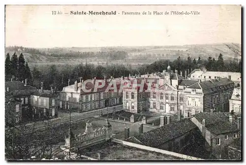 Ansichtskarte AK Sainte Menehould Panorama de la place de L Hotel de Ville