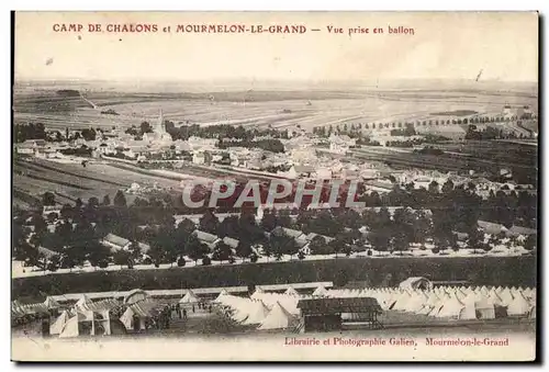 Camp de Chalons et Mourmelon Le Grand Vue Prise en ballon