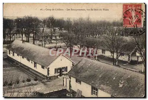 Camp de Chalons Les Baraquements Vue du haut du Phare Militaria