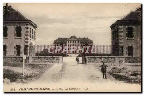 Ansichtskarte AK Chalons Sur Marne Le Quarlier Corbineau Militaria