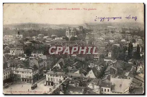 Cartes postales Chalons sur Marne Vue generale