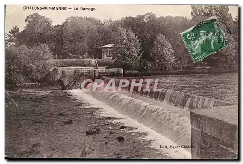 Cartes postales Chalons Sur Marne Le Barrage