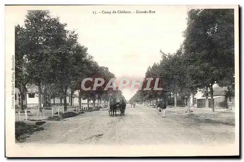 Ansichtskarte AK Camp de Chalons Grande Rue