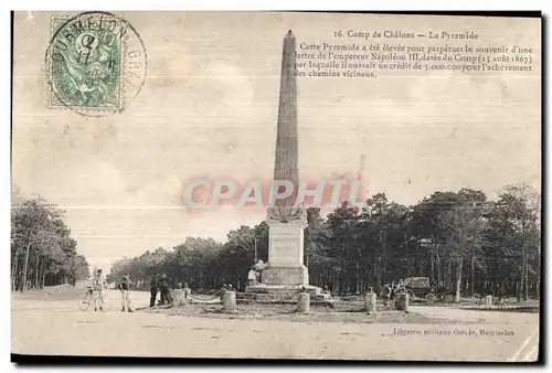 Ansichtskarte AK Camp de Chalons La Pyramide Cette Pyramide