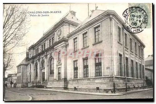 Cartes postales Chalons Sur Marne Palais de Justice