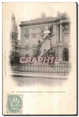 Ansichtskarte AK Chalons Sur Marne Monument Carnot
