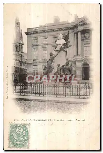 Cartes postales Chalons Sur Marne Monument Carnot