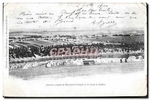 Cartes postales Camp de Chalons Ensemble general de Mourmelon le Grand et Du camp de Chalons