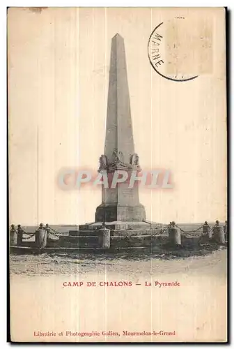 Cartes postales Camp De Chalons La Pyramide