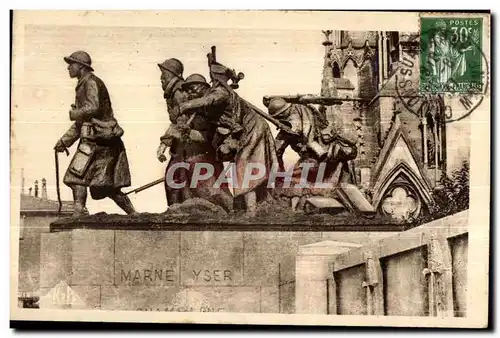 Cartes postales Chalons sur Marne (Marne) Monument aux Morts