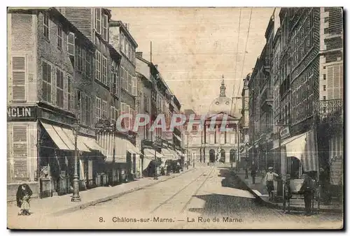 Cartes postales Chalons sur Marne La rue de la Marne