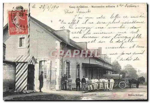 Ansichtskarte AK Militaria Camp de Chalons Manutention Militaire