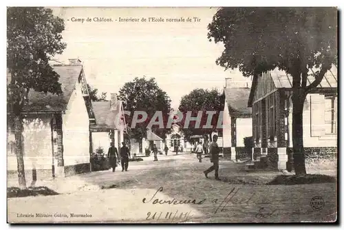 Ansichtskarte AK Militaria Camp de Chalons Interieur de I Ecole normale de Tir